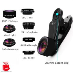 LIGINN 7 in 1 Phone Camera Lens Kit Fish Eye Wide Angle macro Lens CPL Kaleidoscope XH 700 14 ParsianKala.com 550x550 1