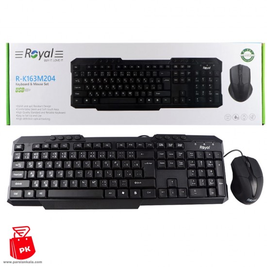 Royal R K163M204 Wired Mouse and Keyboard ParsianKala.com 550x550 1