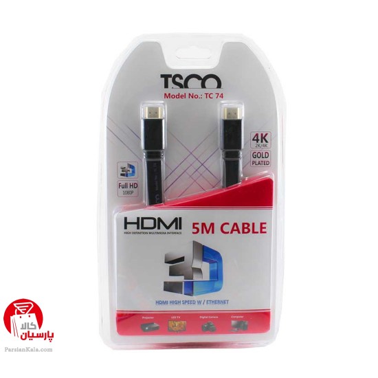 TSCO TC 74 HDMI 5m Cable parsiankala.com 550x550 1