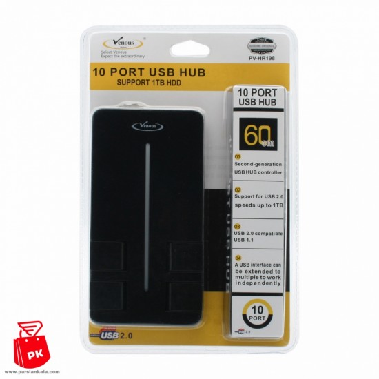 Venous PV 198 10 Port USB 2 0 HUB 1 ParsianKala.com 550x550 1