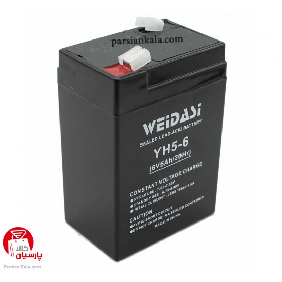 Weidasi Rechargeable Battery 6V 5Ah 550x550 1