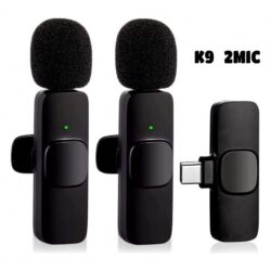 Wireless Lavalier Microphone Recording Type C K9 Dual 550x550 1