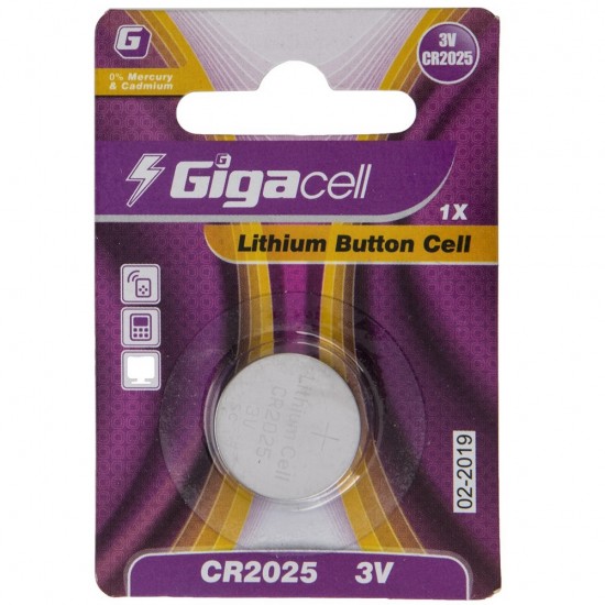gigacell CR2025 lithium battery pack of 1 ParsianKalacom 550x550 1