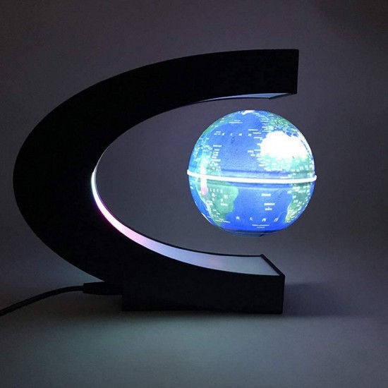 magnetic levitation floating globe world with led light 1 ParsianKala.com 550x550 1