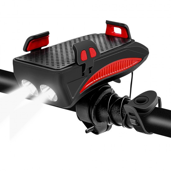rechargeable bicycle horn lamp with mobile phone bracket 1 ParsianKala.com 550x550 1