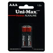 uni max power alkaline AAA battery pack of 2 ParsianKala.com 550x550 1