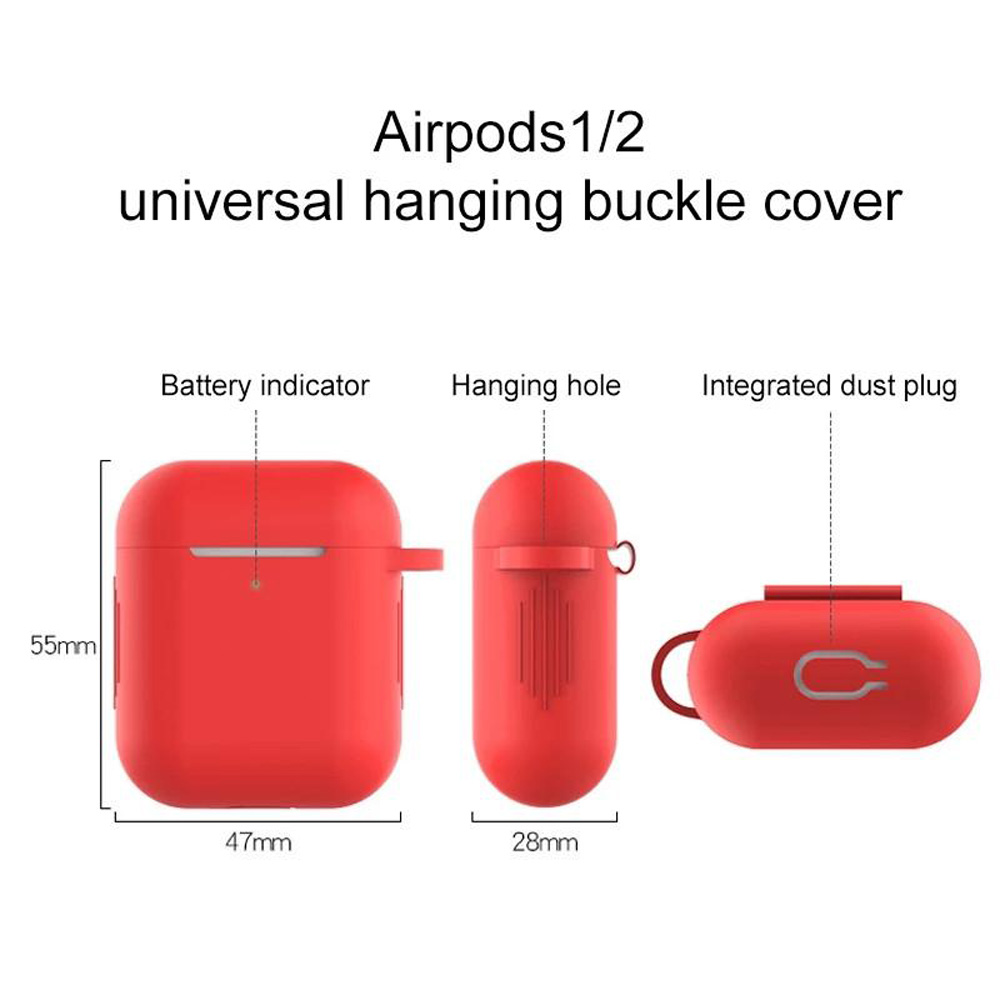 silicone case airpods with carabin 2