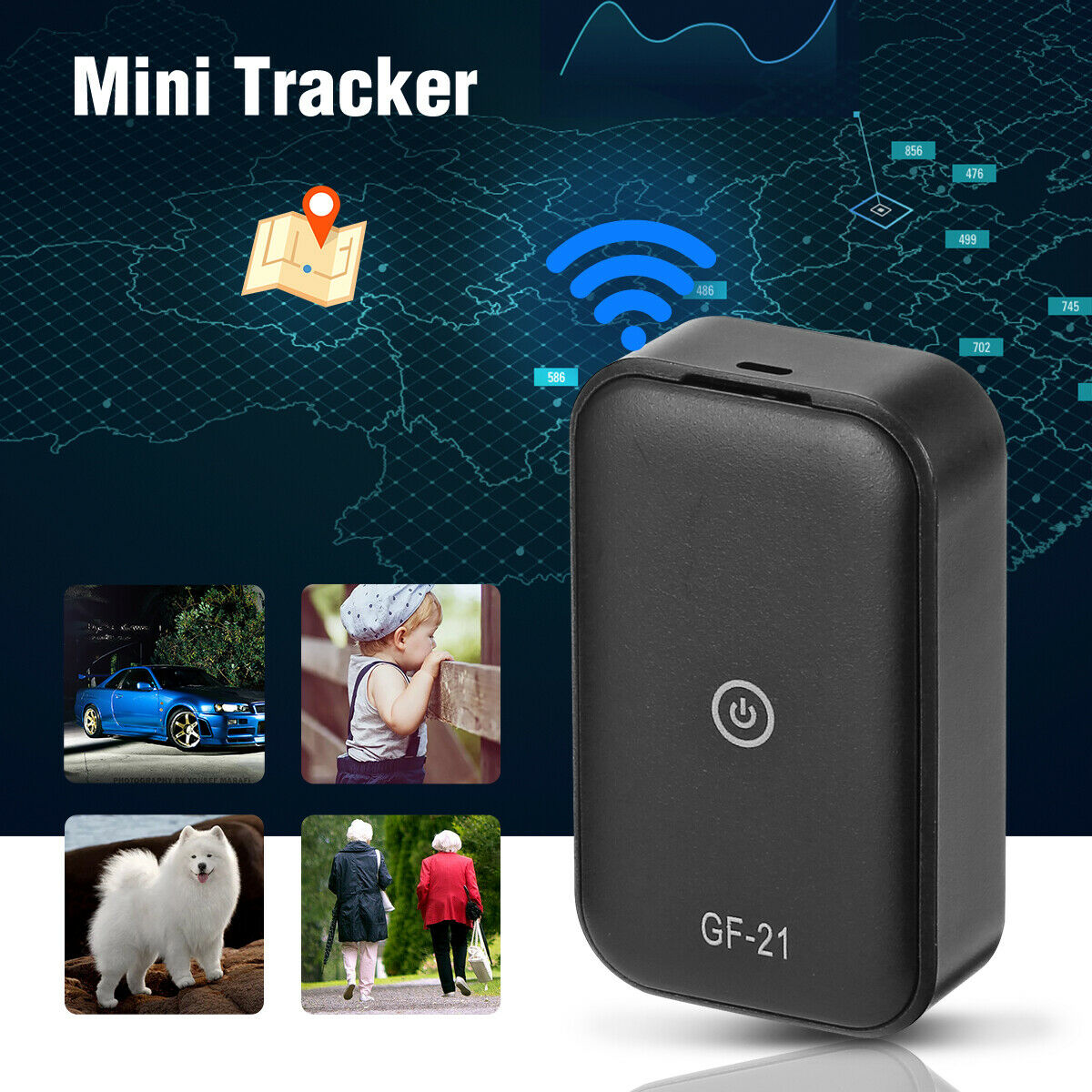 Gf21 Mini Gps Car Tracker App Anti Lost Device Voice Control Recording Locator Microphone 2