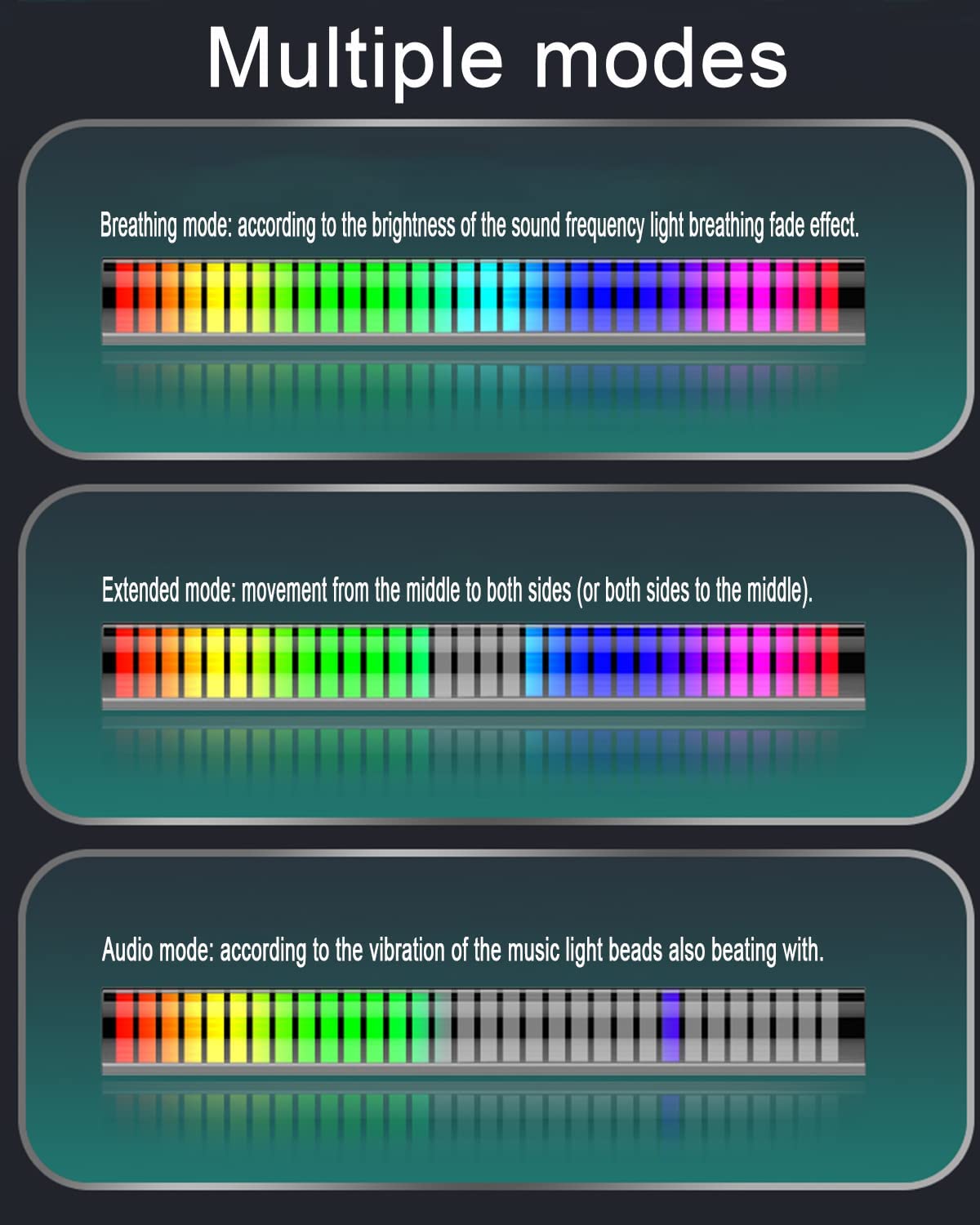 لامپ رقص نور حساس به صدا Voice controlled music lamp RGB Model
