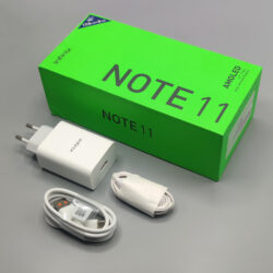 شارژر اورجینال 33 وات Infinix همراه با کارتن Note 11 و کابل و هدفون
