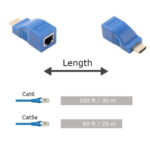 خرید و قیمت افزایش طول 30 متری HDMI با یک کابل شبکه