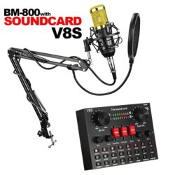 کیت کارت صدا V8S همراه میکروفن BM-800