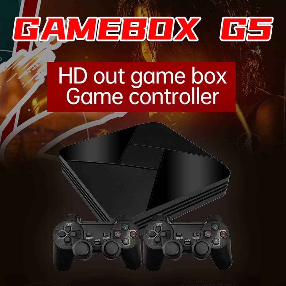 G5 Game Box HD 4K Super Console Video Gamebox 50 Emulator 40000 Retro Games with TV Box 9 1 Android System Wireless Control 6