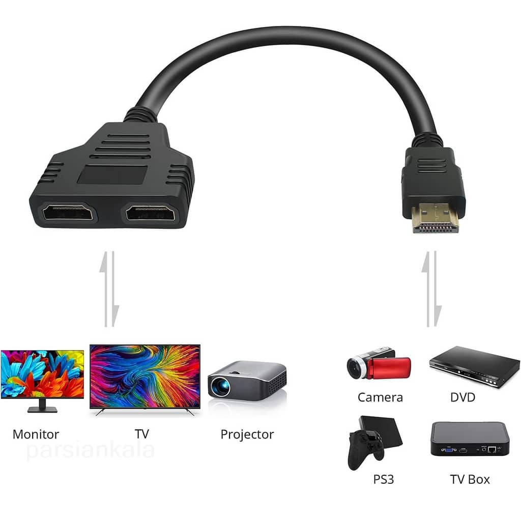 HDMI Splitter Adapter Cable 2 ParsianKala.com