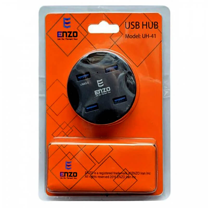 قیمت و خرید هاب 4 پورت USB3.0 انزو مدل ENZO UH-41