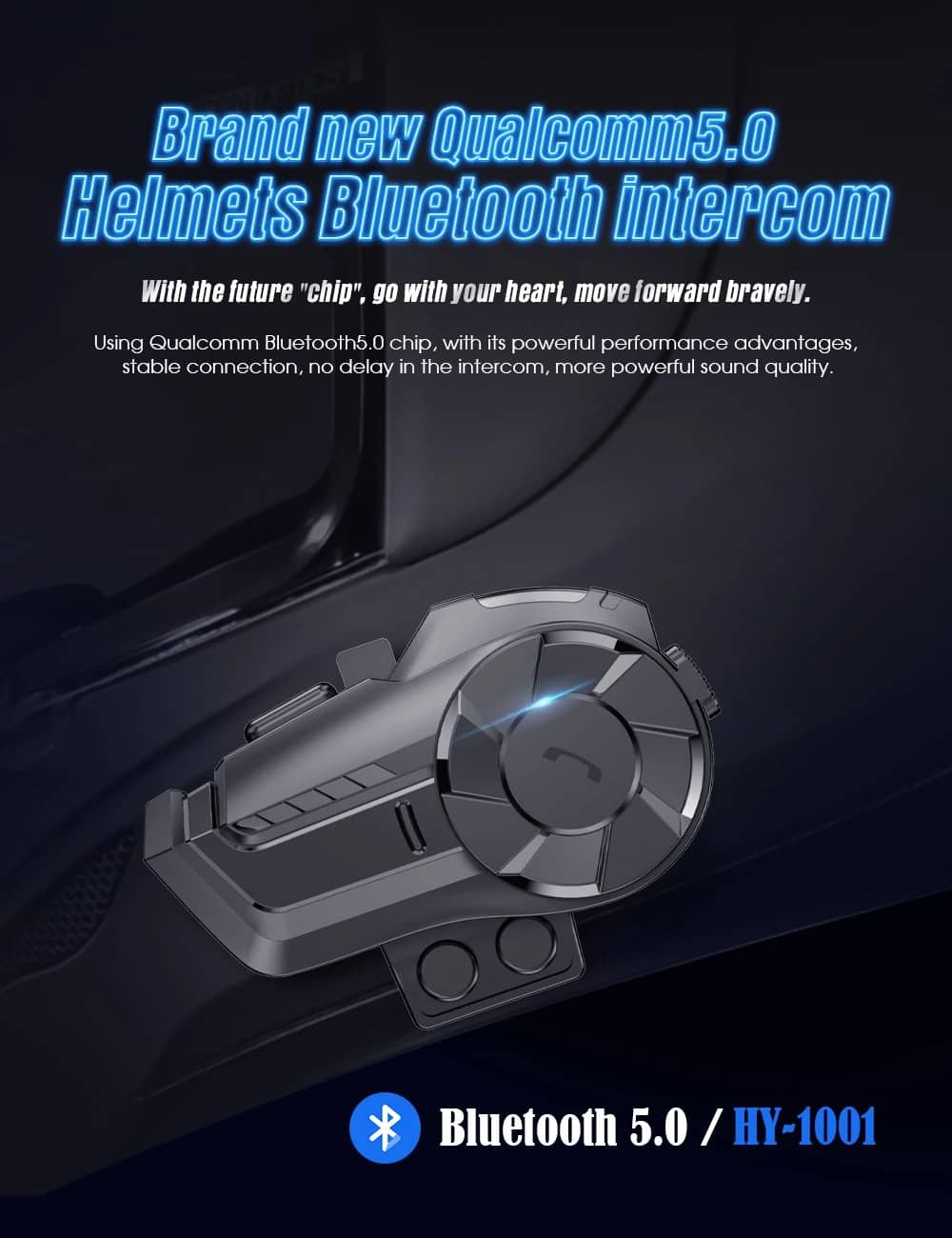 hy 1001 800m bluetooth intercom motorcycle helmet headsets 2 rider bt wireless intercom moto interphone fm radio color 1pcs dual microphone 17 1