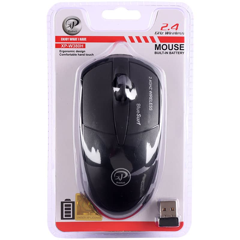 خرید و قیمت موس بیسیم xp مدل w380 ا mouse wireless