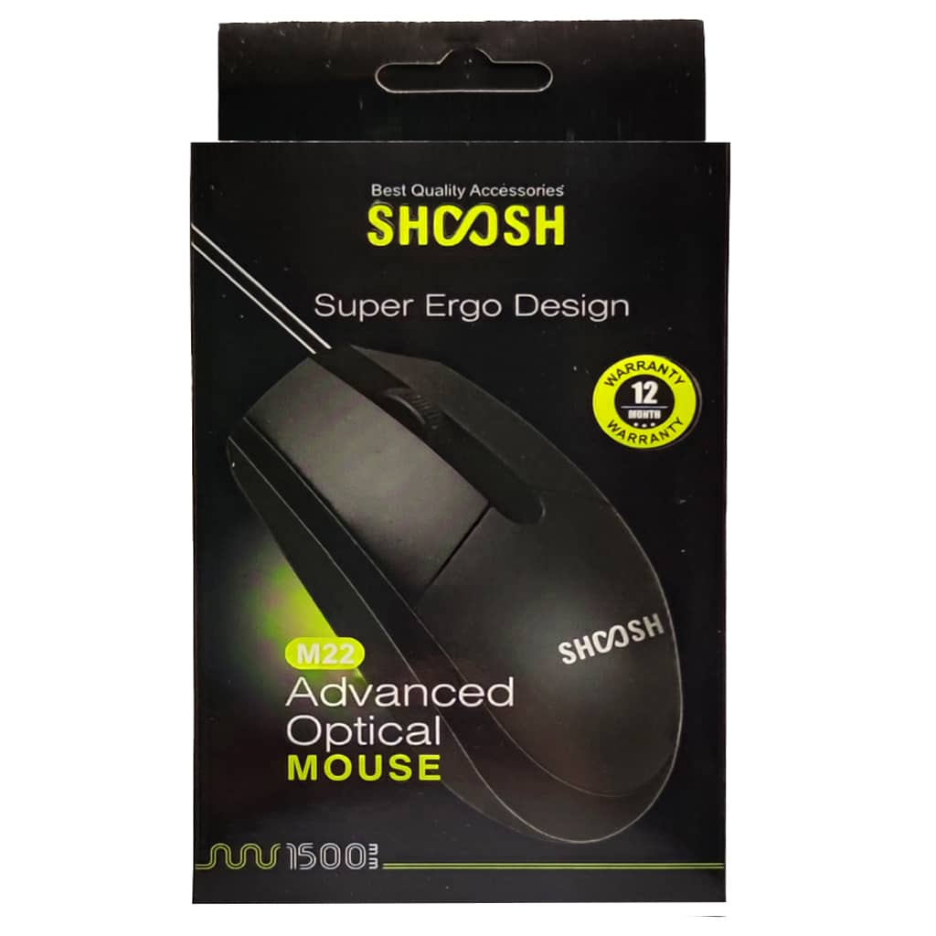 usb wired optical mouse shoosh m22