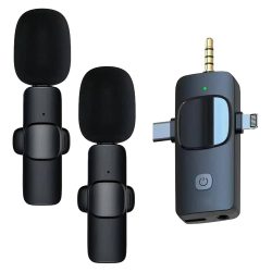 3 in 1 Receiver Dual Mic Wireless Microphone PD 128 4