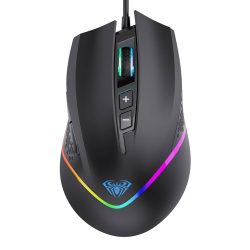 AULA F805 Wired Gaming Mouse Full color Breathing Optical Mice Ergonomic Design 7