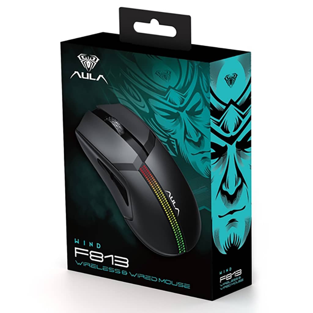 AULA F813 WiredWireless Gaming Mouse
