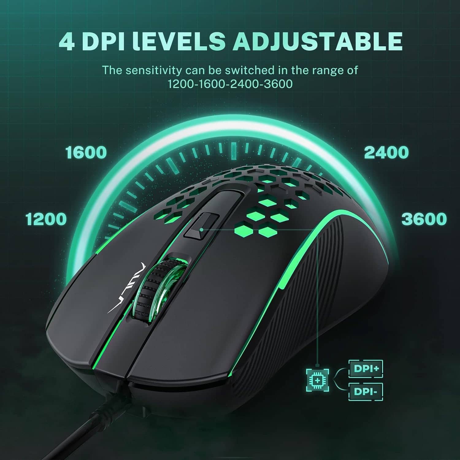 AULA S11 Wired Gaming Mouse Ultra Lightweight 5