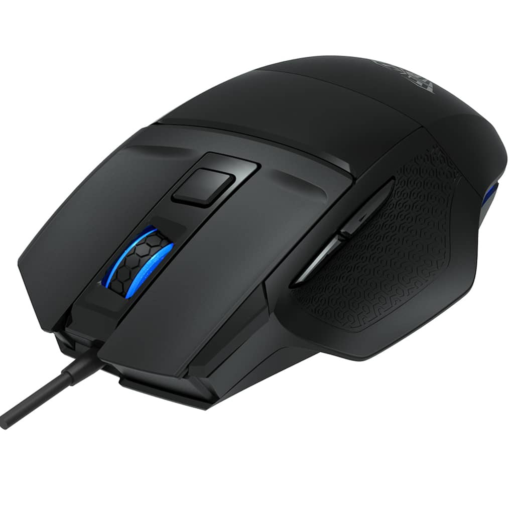 AULA S12 Optical Rainbow Backlit 4800DPI With Side Button Programmable Wired Gaming Mouse 5