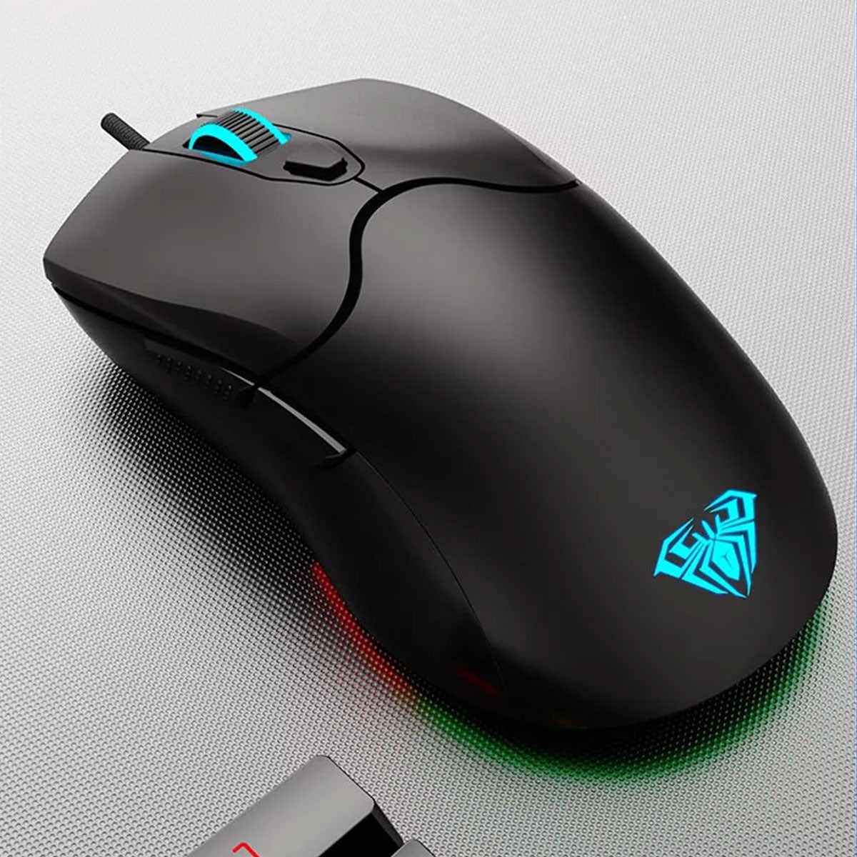 AULA S13 RGB Gaming mice Side Buttons Rainbow Backlit 3600 DPI 4 11zon 1