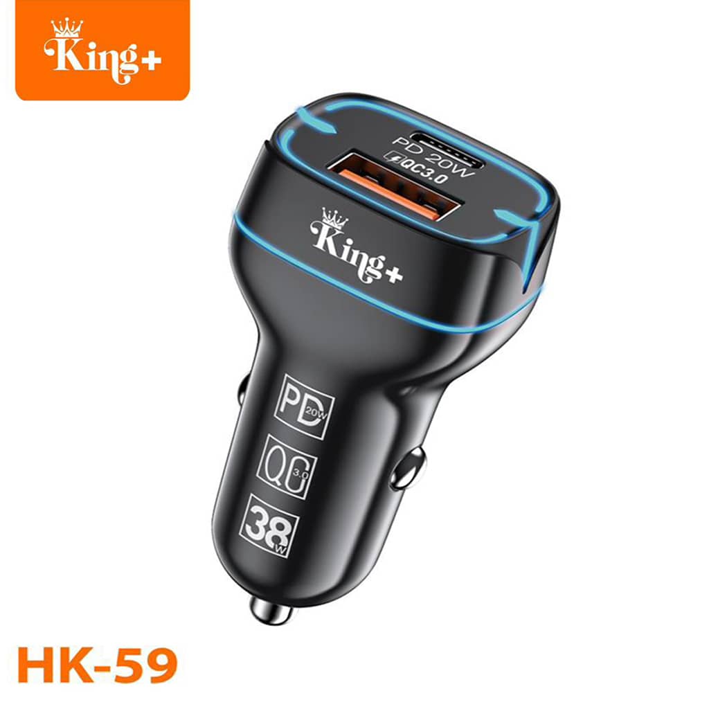 King HK 59 38W Car Charger Super Fast Charging 2