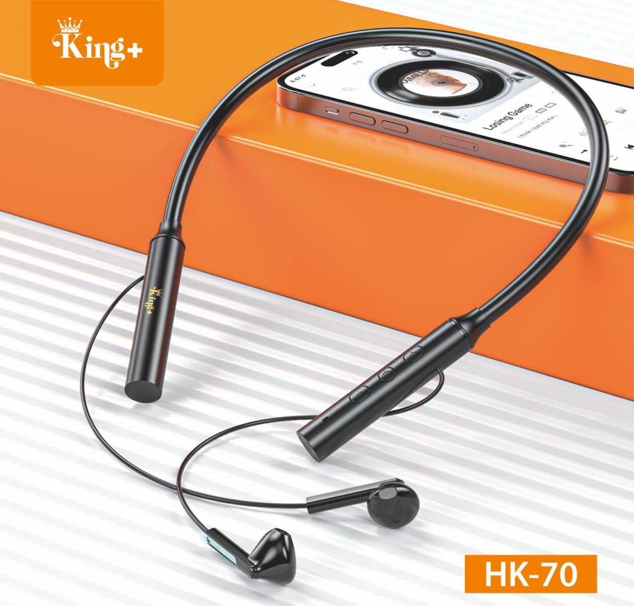 King Plus Neck Bluetooth Headphones HK 70