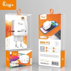 King plus HK 67 Travel Adapter Fast Charging 20W 2