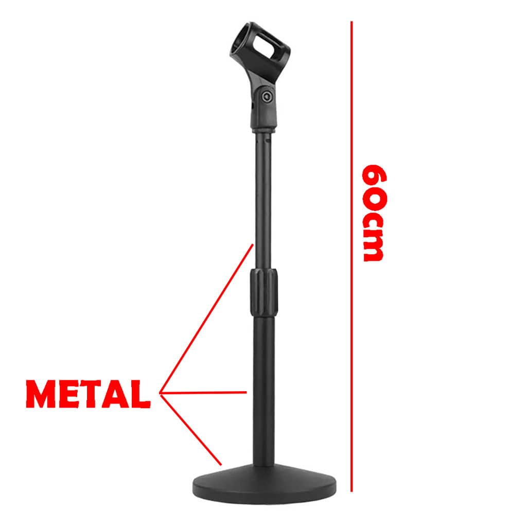 Metal Stand Holder Round Base Microphone Desktop Stand TCM 60 11