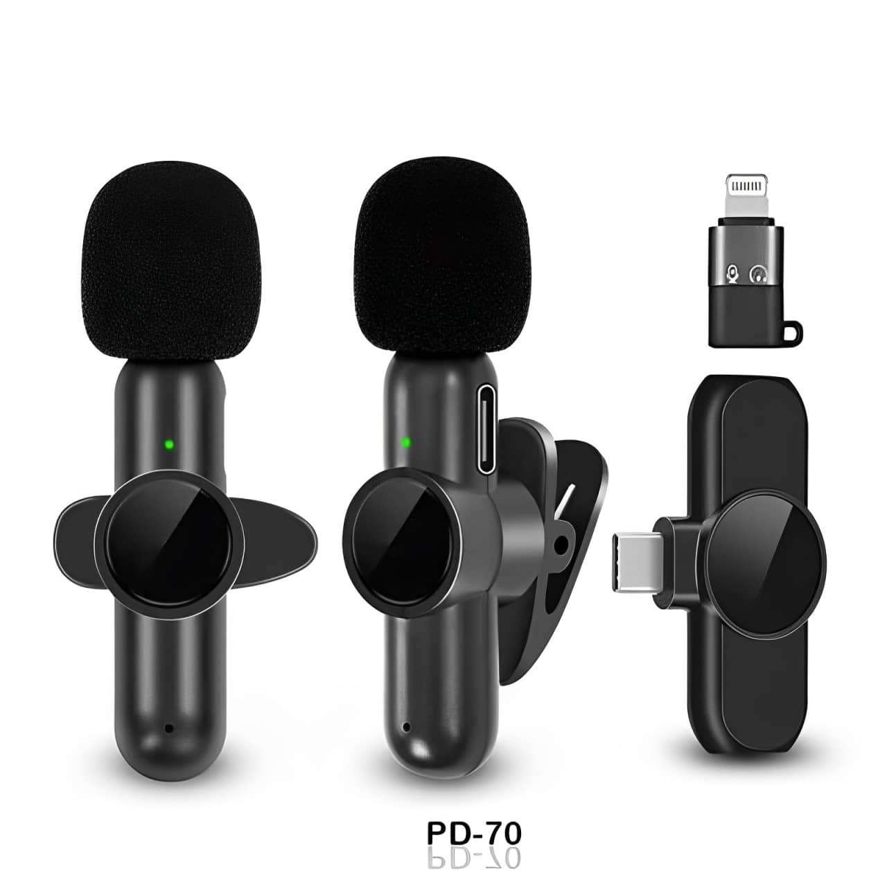 PD 70 Wireless Microphone Type C Dual 2 1