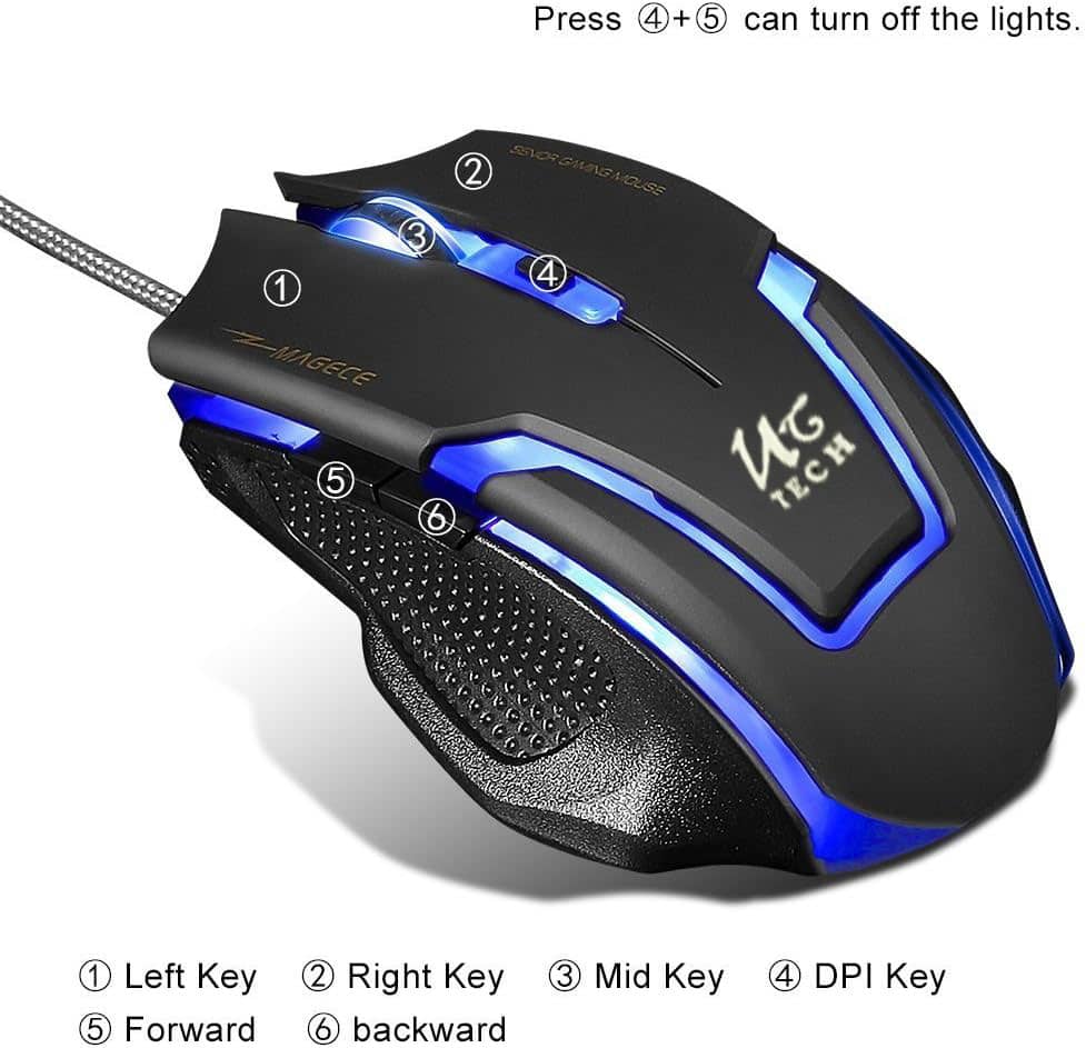 gaming mouse uctech gx70 1