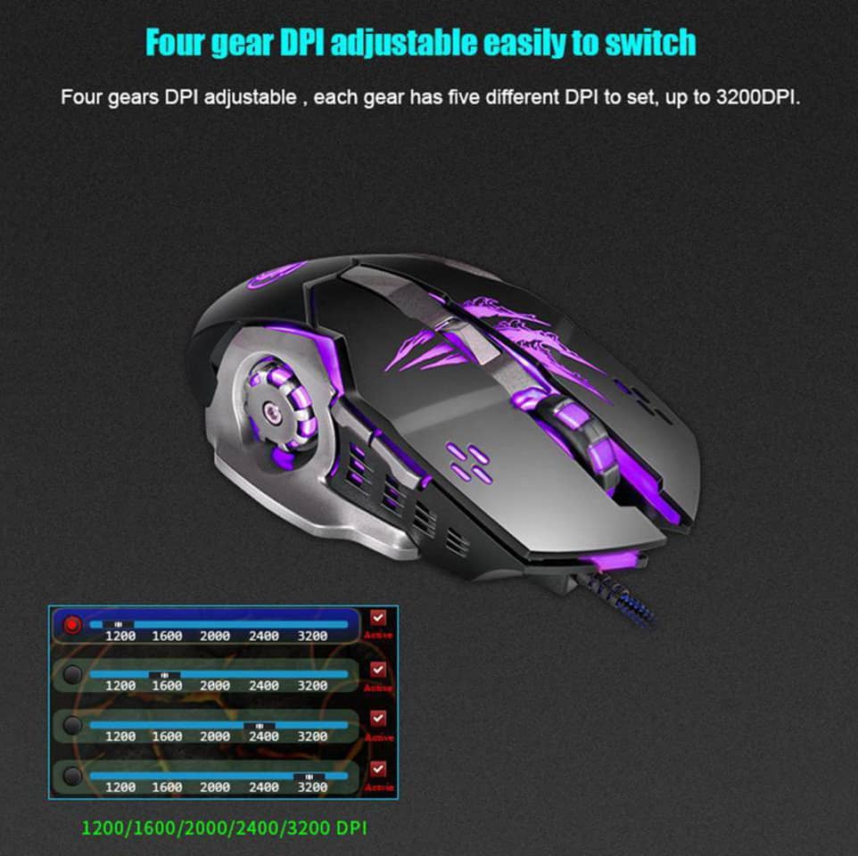 gaming mouse uctech gx80 8