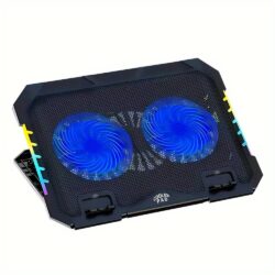Adjustable Height RGB Laptop Cooling Pad Stand Dual USB GAMING S900 2