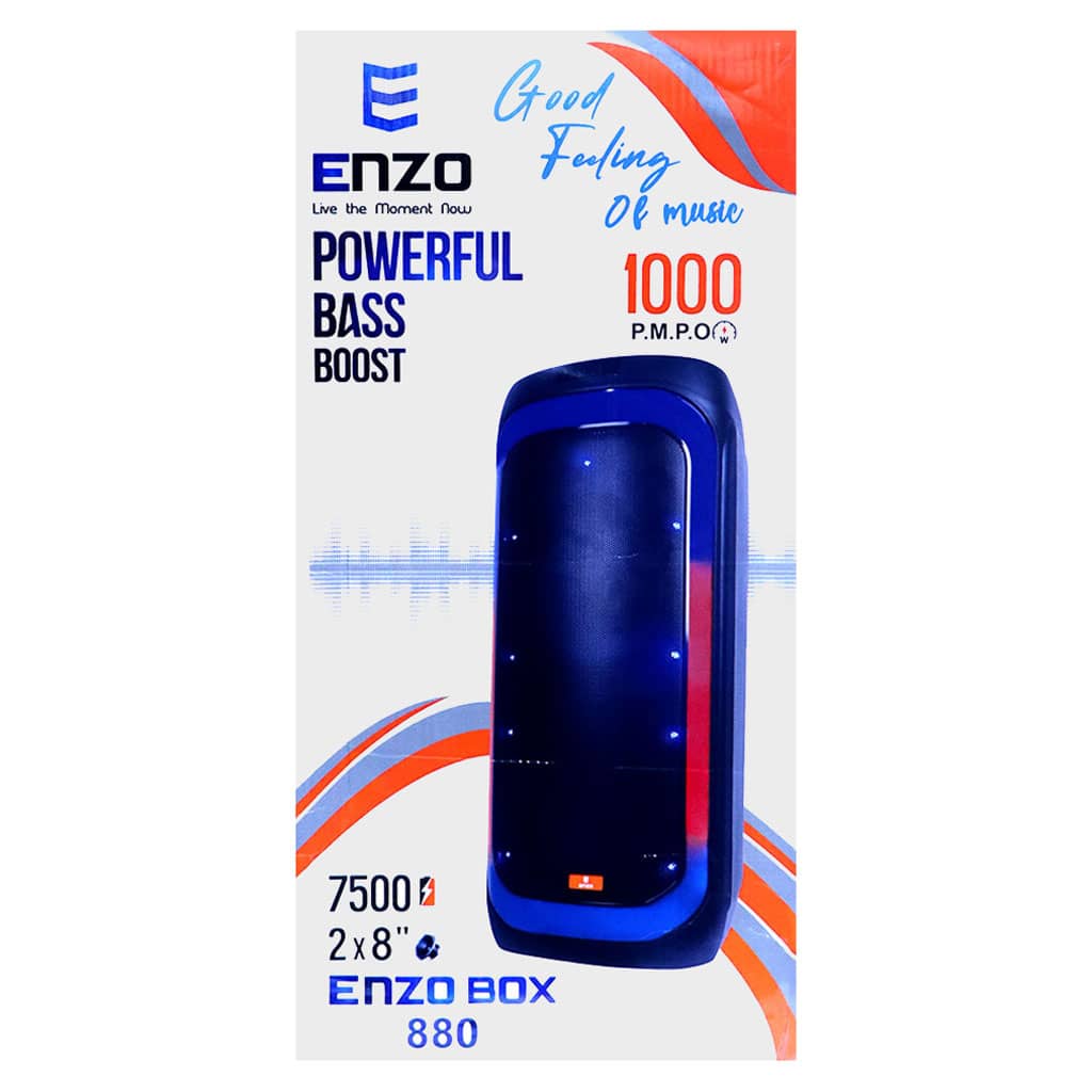 ENZO BOX 880 2 8 inch Speaker Wireless Microphone 3